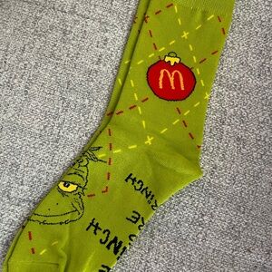 Green Grinch Socks McDonalds 2025